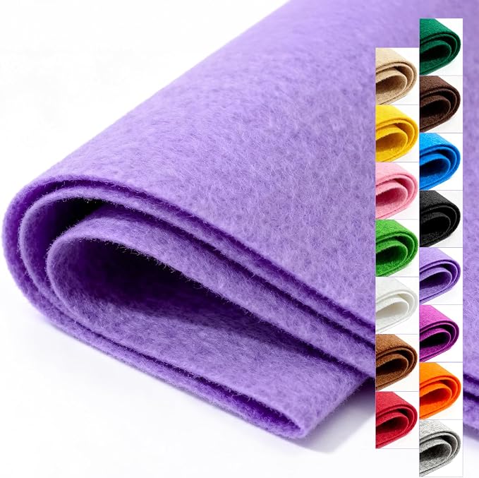 Felt Fabric 36'' X 36'' Large Felt Sheets Stiff Craft Felt by The Yard