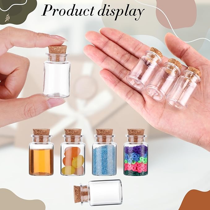 Bokon 100 Packs Mini Plastic Bottles