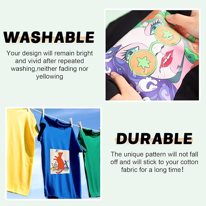 HTVRONT Sublimation HTV Sheets for Cotton Fabric