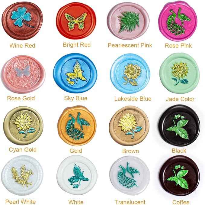 Wax Seal Stick, 15 Pieces Glue Gun Wax Seal Sticks