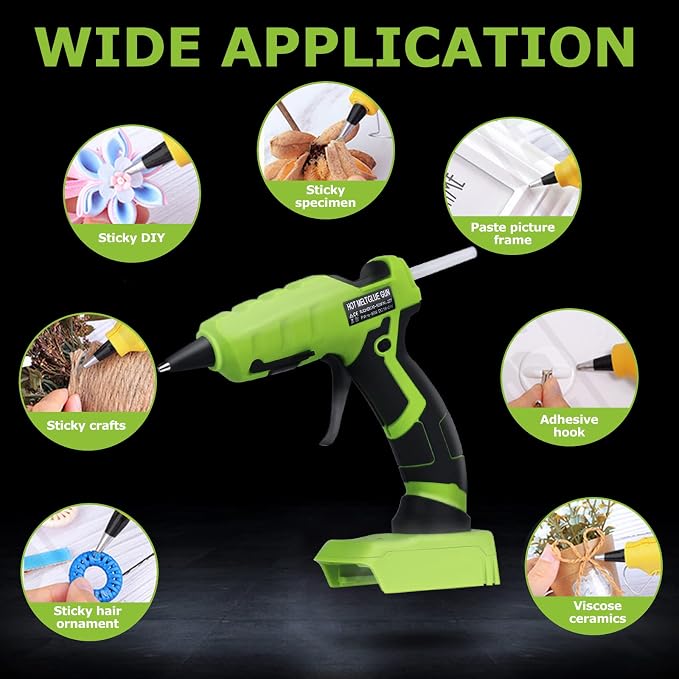 Cordless Hot Glue Gun for Black+Decker, Suitable for Black+Decker 20V MAX