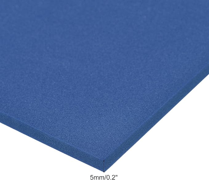 uxcell Blue EVA Foam Sheets 10 x 10 Inch 5mm Thickness