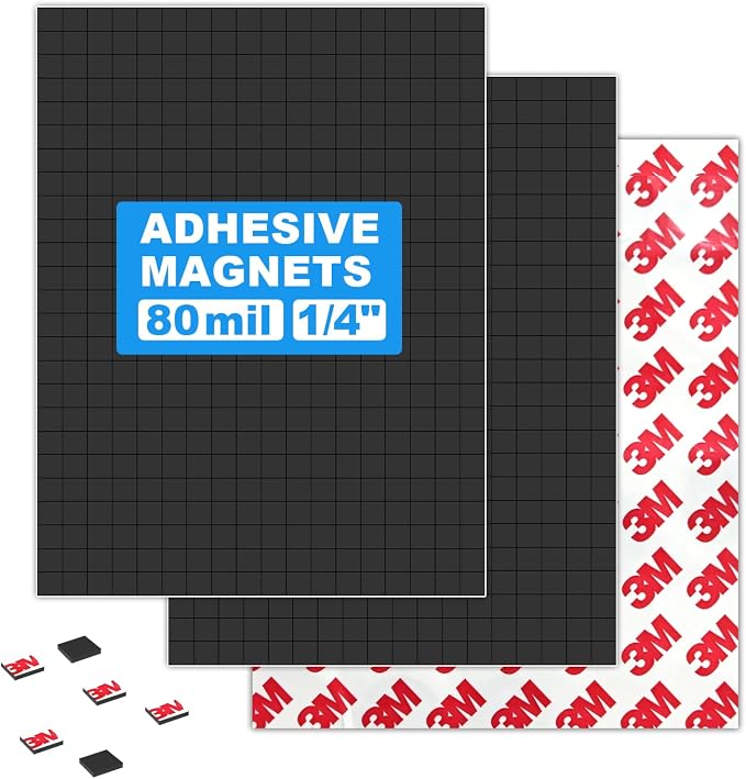 Small Magnets with Sticky Adheisve Backing