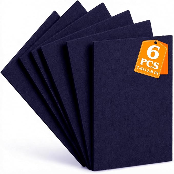 Navy Blue Stiff Felt Sheets 2mm Thick