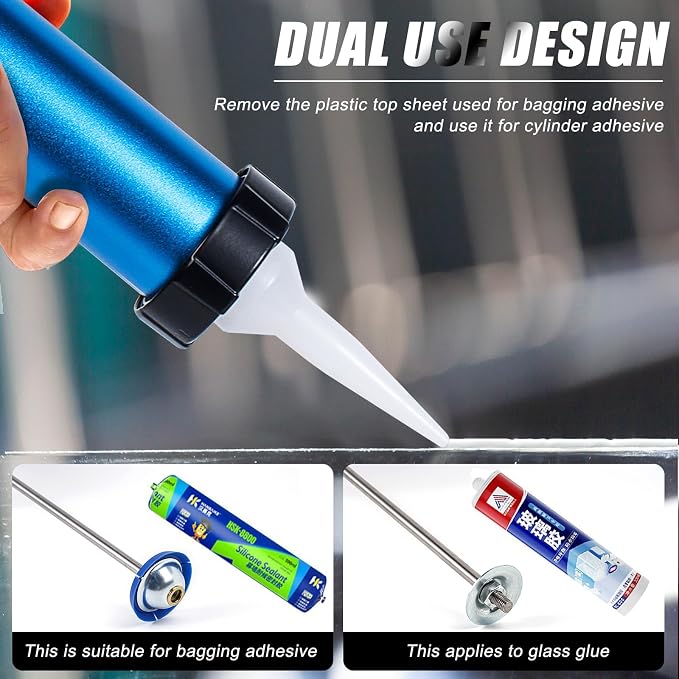 Three bearing energy-saving blue aluminum tube universal sausage glue gun
