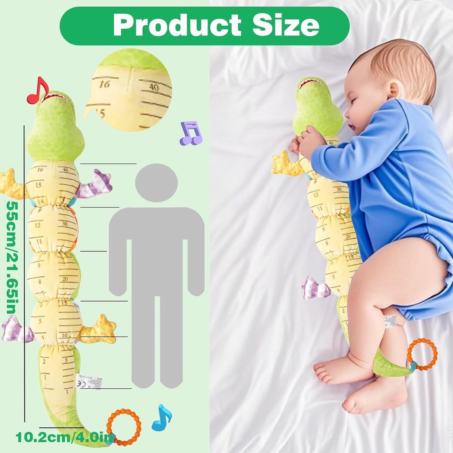 Pau1Hami1ton Baby Toys 3-6-12 Months Musical Plush Caterpillar Toy,Newborn Toys with Crinkle and Rattles,Baby Sensory Toys,Newborn Boy Girl Gifts.