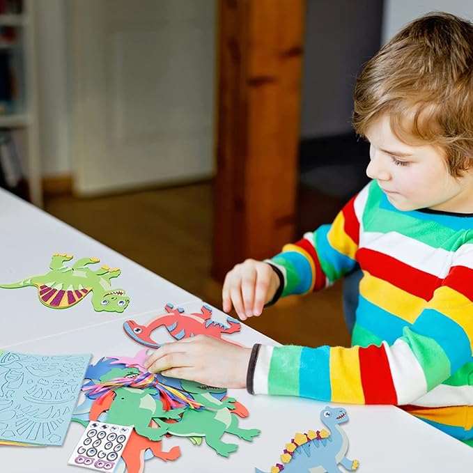 Fennoral 12 Pack Dinosaur Craft Kit