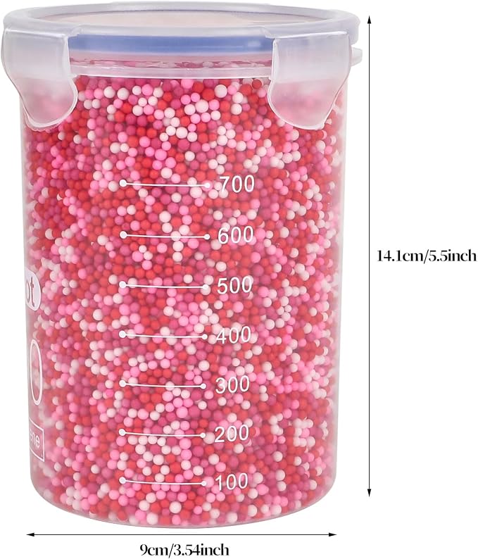 CCINEE 80000 Pieces Foam Balls Slime Supplies Colorful Foam Beads 2-3mm