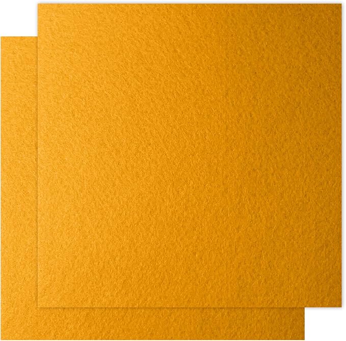 12" x 12" Felt Fabric Sheets for Crafts, Squares Felt Fabric Sheets, 1mm Thick