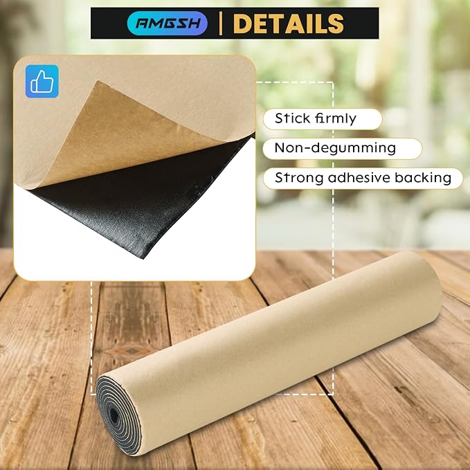 Sponge Neoprene with Adhesive Foam Rubber Sheet 1/8" Thick *12" Wide X 48" Long