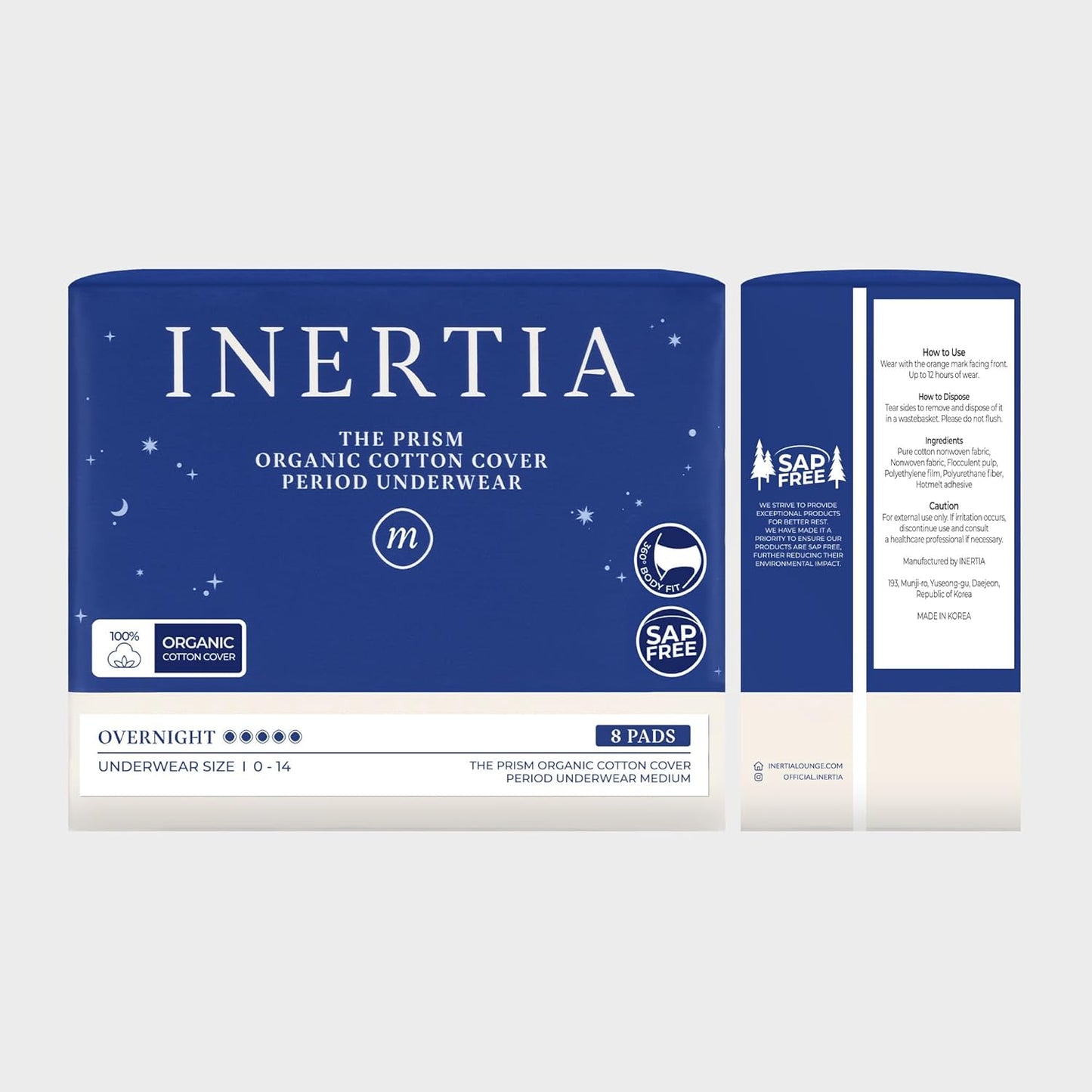 INERTIA Organic Cotton Cover Period Underwear - Medium