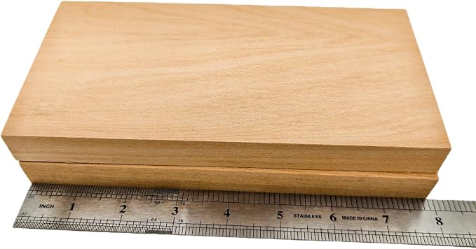 2PCS Unfinished Basswood Blocks