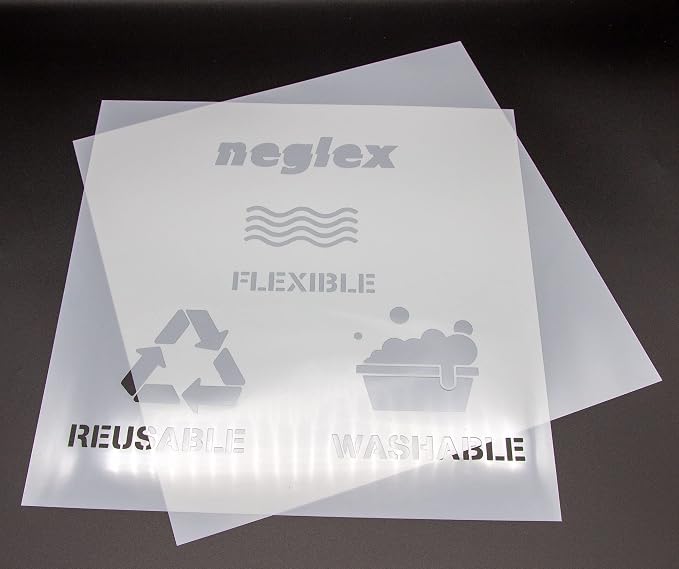 7.5mil Blank Mylar Sheets, 12X12 inch Milky Translucent PET Blank Stencils