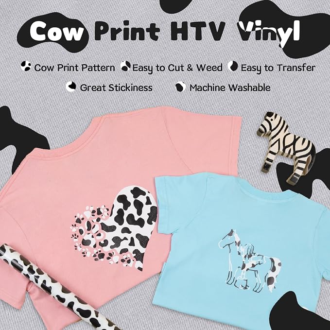 HTVRONT Cow Print HTV Vinyl