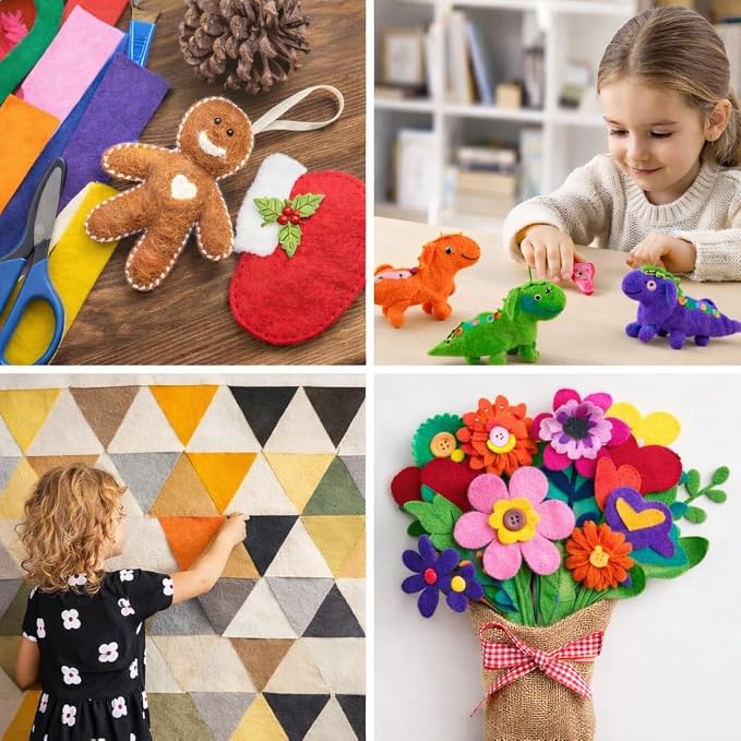 FabricLA Felt Fabric 72" Wide 1.6mm Thick Acrylic Felt by The Yard