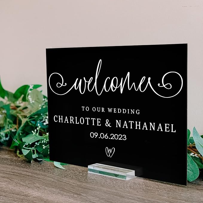 5 Pack 8x10 Inch Black Acrylic Signs Blanks, DIY 8x10 Blank Black Acrylic Sheet
