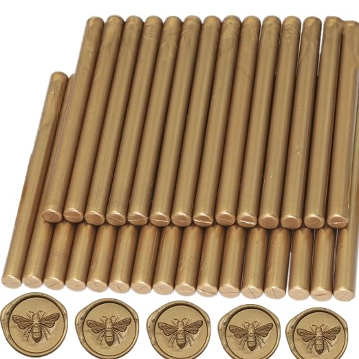 Wax Seal Sticks Antique Gold, Mini Wax Seal Gun Sticks Suit