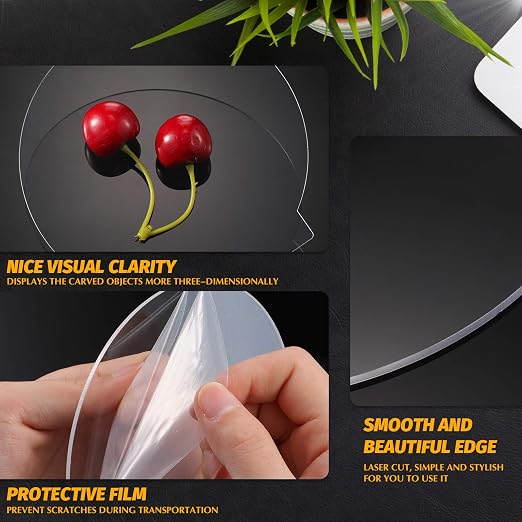 6 Pieces 2 mm Acrylic Sheet Transparent LED Film