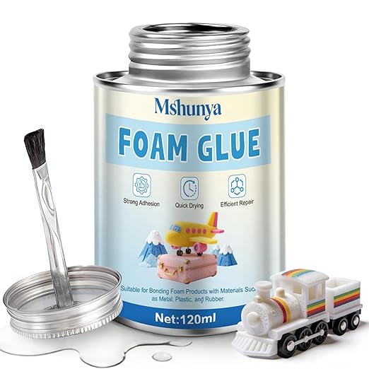 Foam Glue, Strong Adhesion, Quick-Drying, Transparent, Waterproof, Flexible |