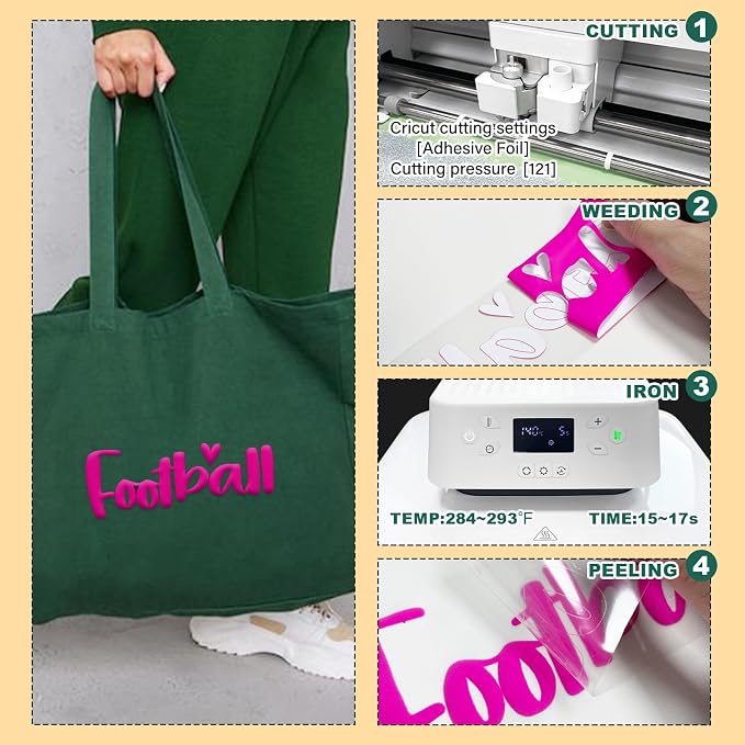 Puff Heat Transfer Vinyl, 12in X 5ft Iron on