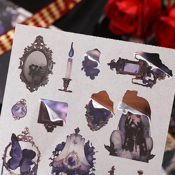 Vintage Scrapbook Stickers, Ephemera Sticker Book