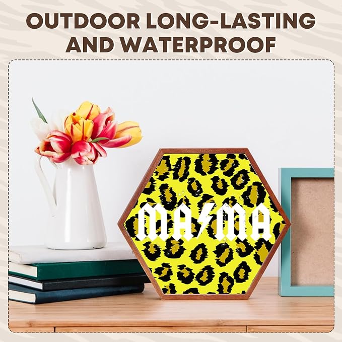 Tintnut Yellow Leopard Permanent Vinyl Spots Adhesive Vinyl 8 Pcs 12x10in |