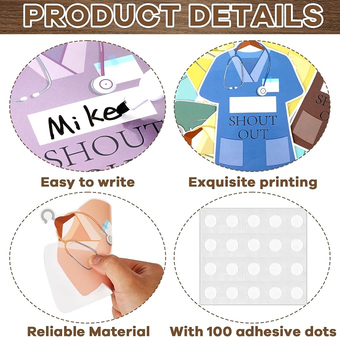 Naozinebi Healthy Bulletin Board Set Healthcare Workers Nurses Classroom