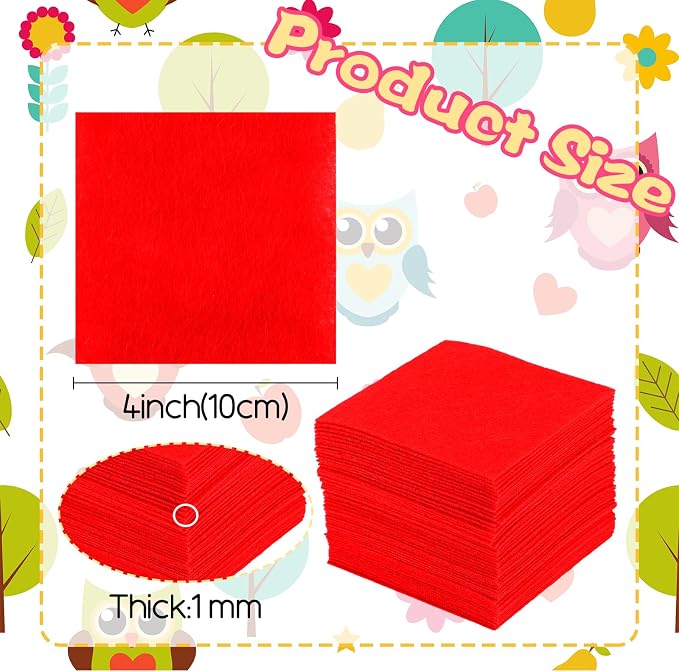 60PCS Felt Sheets Fabric