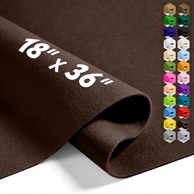 Coca Mocha 18" X 36" Felt Fabric Sheet