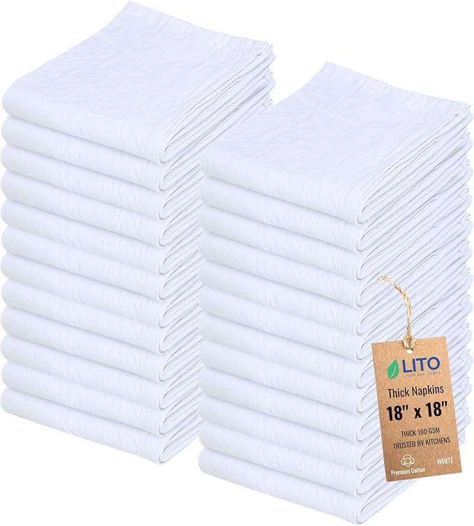 Thick Cotton Napkins – Flour Sack Napkin
