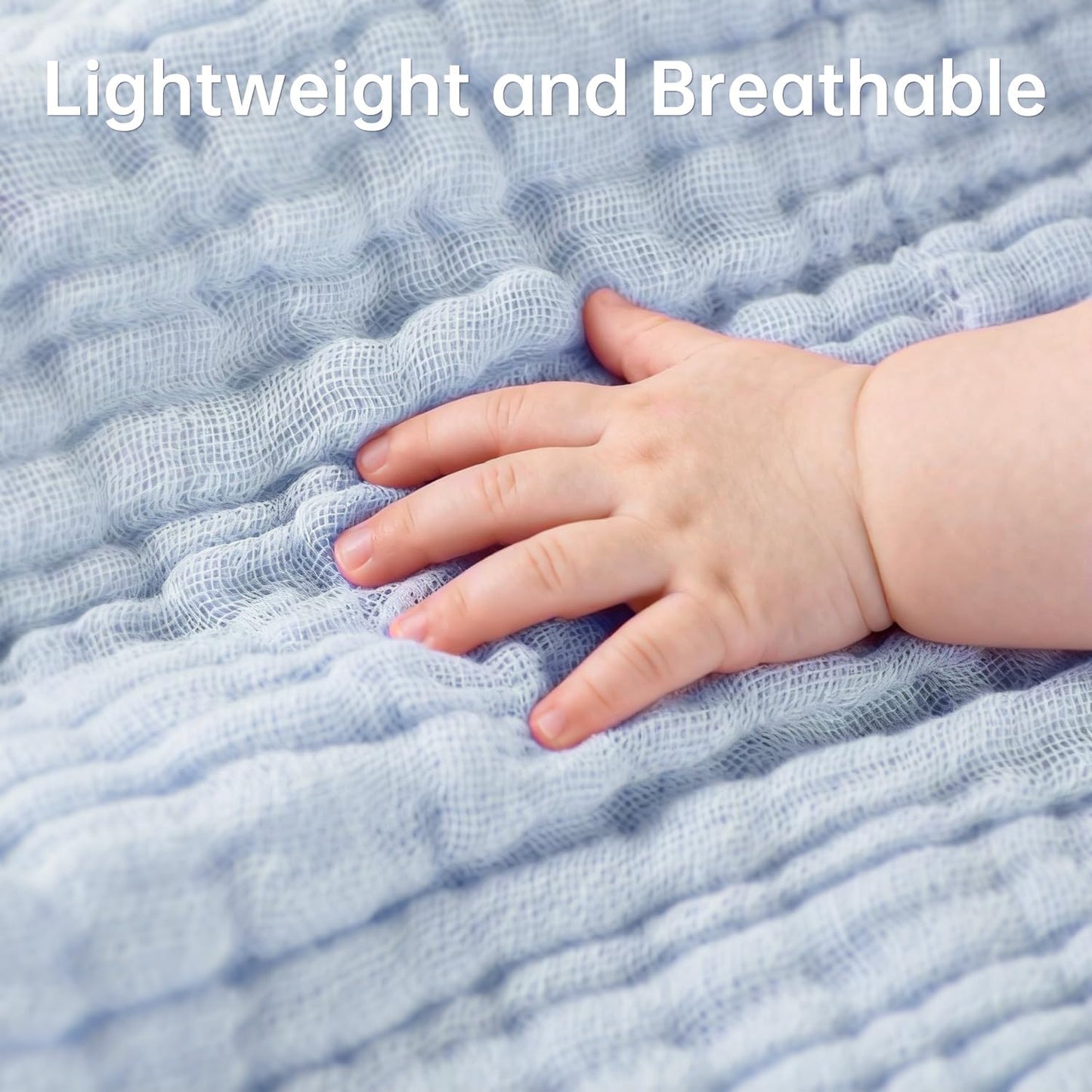 Organic Muslin Baby Washcloths 6 Pack Baby Bath Face Towel 12x12 Inch Extra Absorbent and Soft Burp Cloth and Wash Cloths for Newborn-Infants On Sensitive Skin (Blue Green Brown)