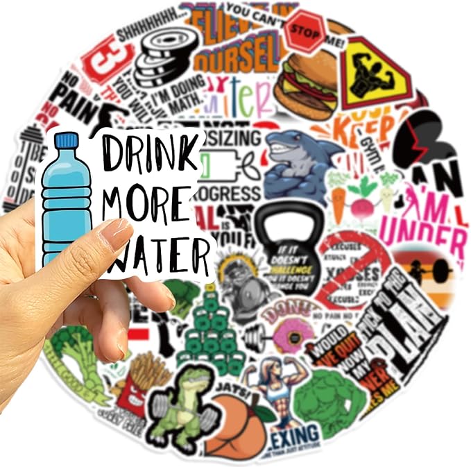 Inspirational Fitness Stickers Bulk