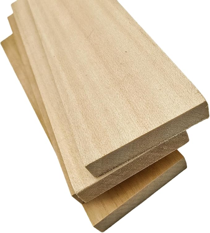 4PCS Unfinished Basswood Blocks