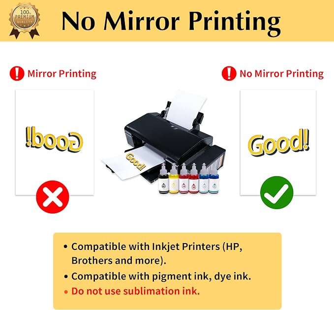 TransOurDream Iron on Heat Transfer Paper