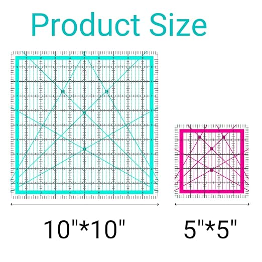 2 Quilting Rulers, Square Quilting Rulers, Quilting Square Rules | Quilting