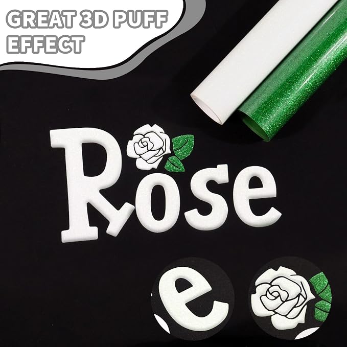 Glitter Puff Vinyl Heat Transfer