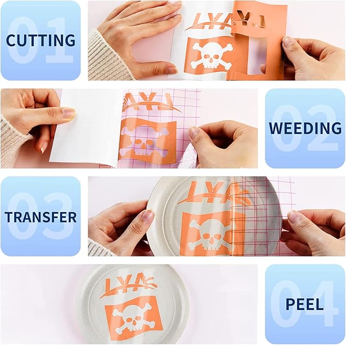 Lya Vinyl Glossy Orange Permanent Vinyl Roll,