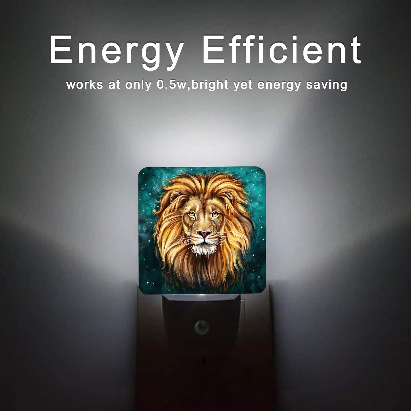 Lion Night Light,Animals Night Lights Plug into Wall Dusk to Dawn Sensor Led Lamp for Women Men,Led Lights for Stairway/Hallway/Bedroom