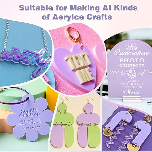Adrattnay Purple Acrylic Sheets 1/8 Thick, Opaque Acrylic Sheets Acrylic Panel