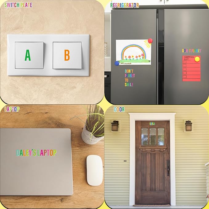 Letter Stickers, Mailbox Numbers, 1.5 Inch Waterproof Vinyl Alphabet | 1 1/2