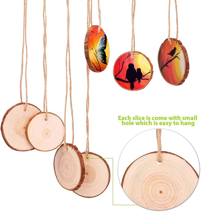 Fuyit Unfinished Wood Slices