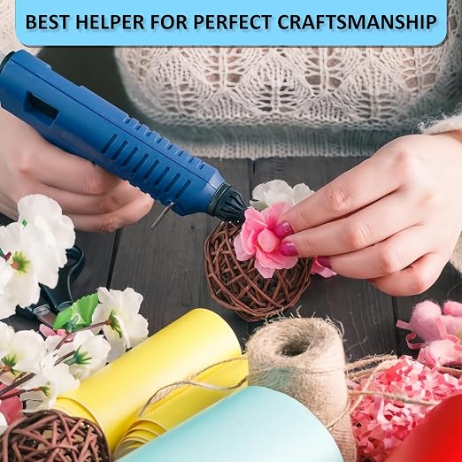 Phinus 48 Pack Mini Hot Glue Sticks, EVA Clear Glue Gun Sticks, Hot Glue Gun