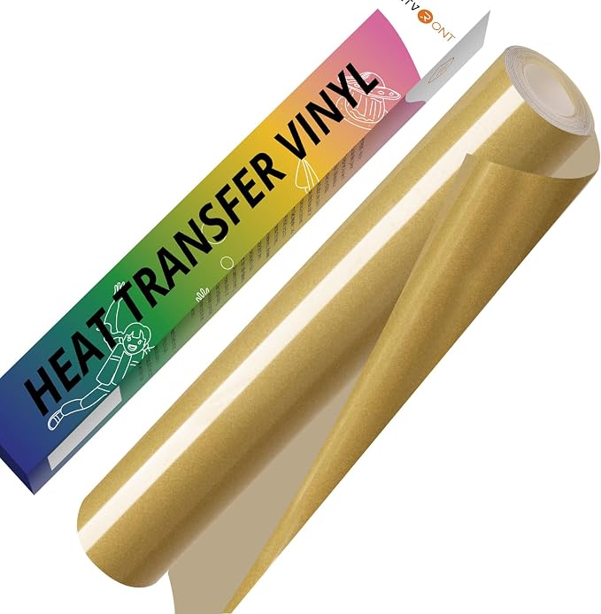 HTVRONT Gold HTV Vinyl Roll