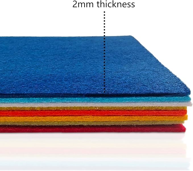 Jtnohx Stiff Felt, 2mm Thick Felt Sheets