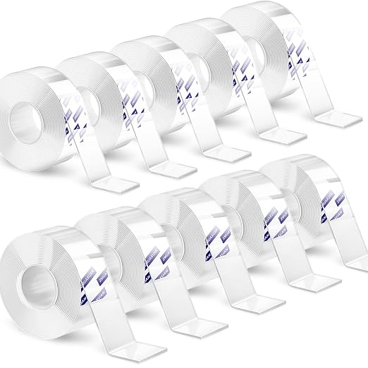 ZMUAXUAN 10 Rolls-9.85 FT Double Sided Mounting Tape Heavy Duty Removable