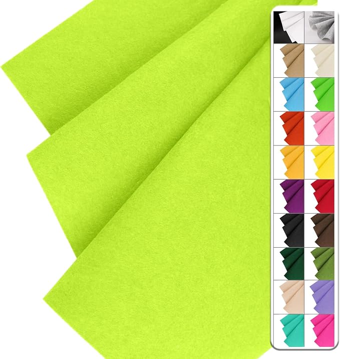 IONTACH 36" X 36" Stiff Felt Fabric 1.2mm Thick | Felt Sheet