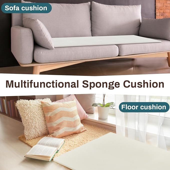 Frienda 2 Pack 80" x 60" x 0.2" Upholstery High Density Craft Sheets Cushion