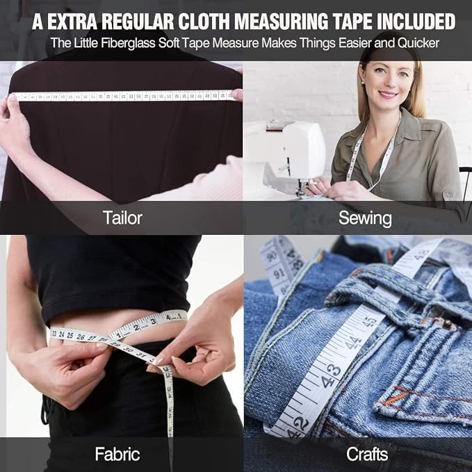2PCS Tape Measure Body Measuring Tape 60inch, Retractable Measuring Tape