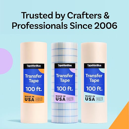 TapeManBlue Clear Transfer Tape