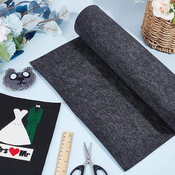 BENECREAT 118x15.7inch Felt Roll, 2mm Thick Nonwoven Felt Roll